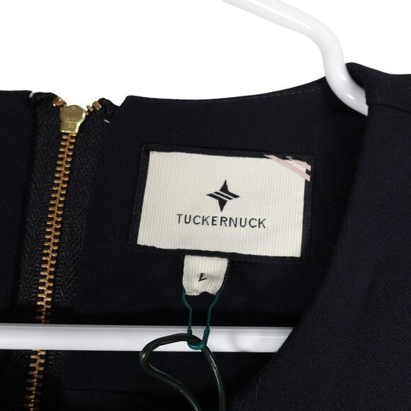 New Tuckernuck Navy and Cream Colorblock Evie Dress Size Large 2924-47 - Picture 8 of 13